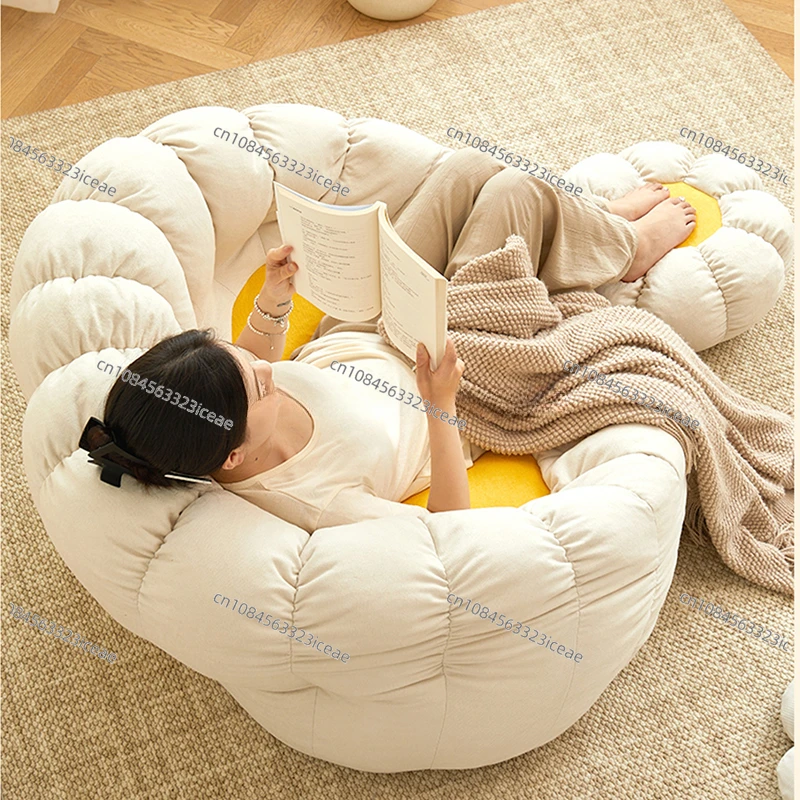 Single Bedroom Sofa Living Room Floor Bedroom Lounger Bean Bag Sofa Reading Comfortable Bean Bag Sofa Puffs Zitzak Furniture