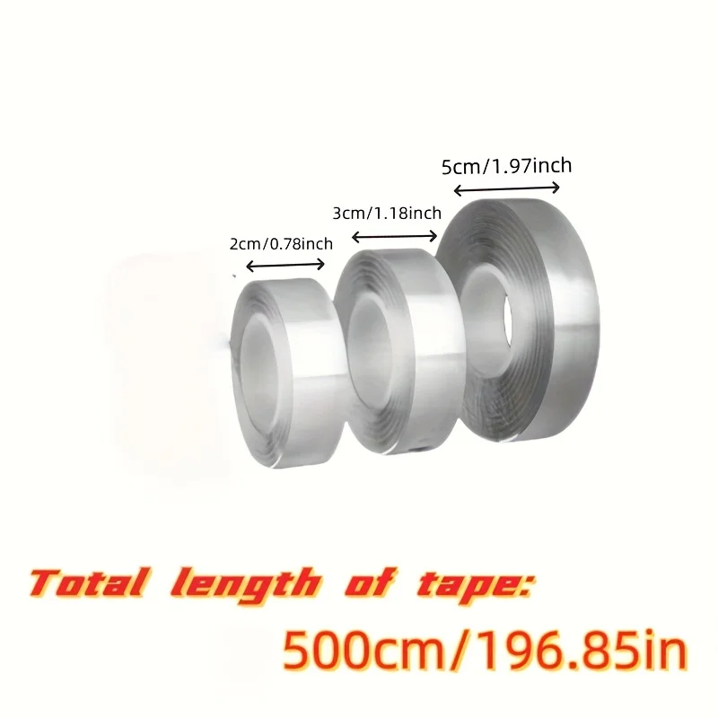 Nano Double-Sided Tape, Heavy Duty Adhesive, Removable & Reusable, Washable Clear Gel Tape for Fixing Power Strips & Home Decor