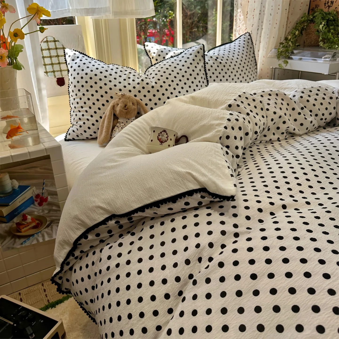 korean-solid-color-bedding-set-adults-kids-twin-full-queen-size-soft-bed-flat-sheet-duvet-cover-set-pillowcases-simple-bed-linen
