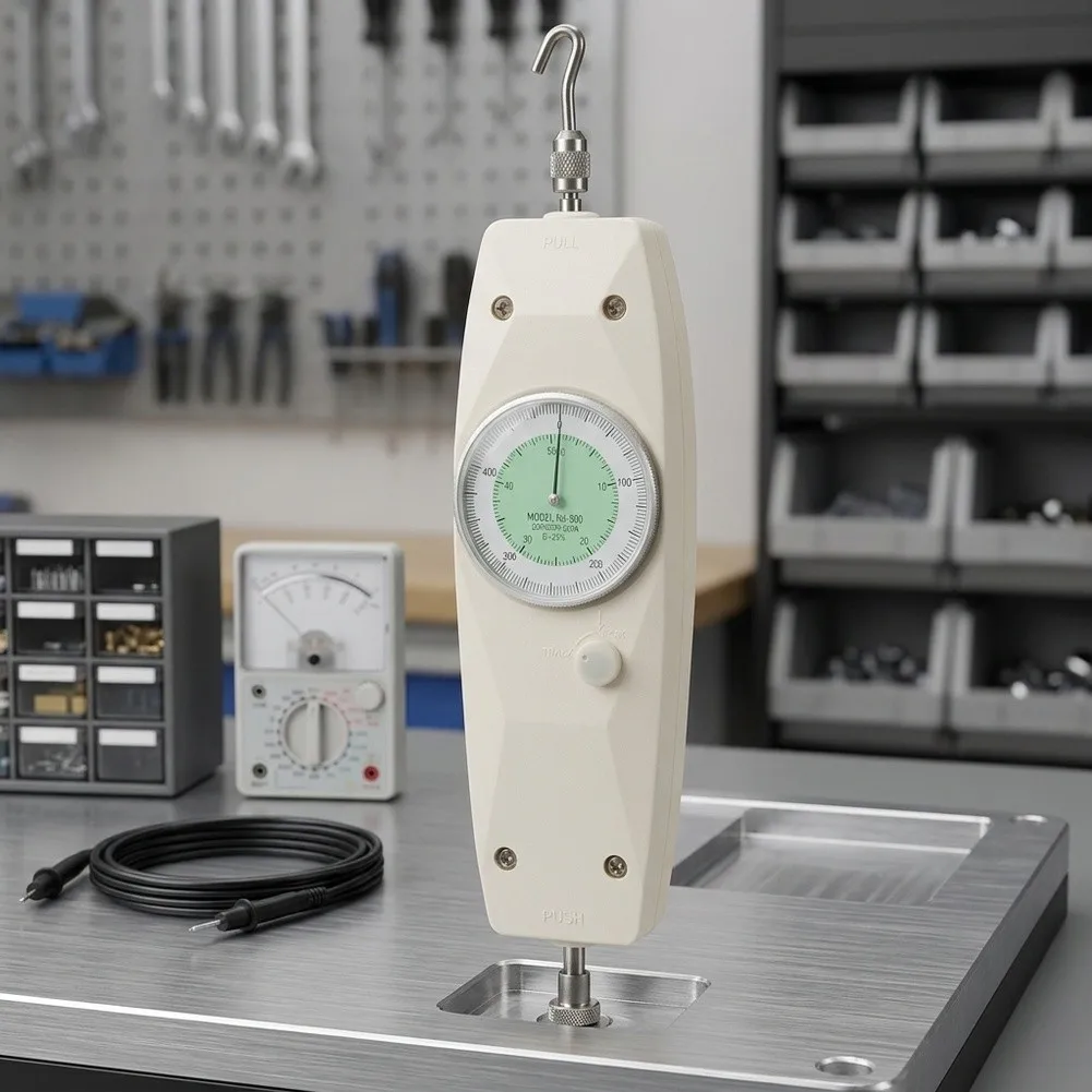 For NK-500 Push-Pull Force Gauge Dynamometer for Tensile and Compression Testing with 500N Max Load and 0.1 Measurement Accuracy