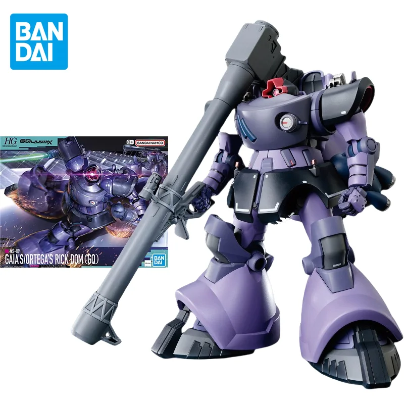 

Bandai Original GUNDAM Anime HG 1/144 MS-09 GAIA'S/ORTEGA'S RICK DOM(GQ) Action Figure Assembly Model Toys Gifts for Children