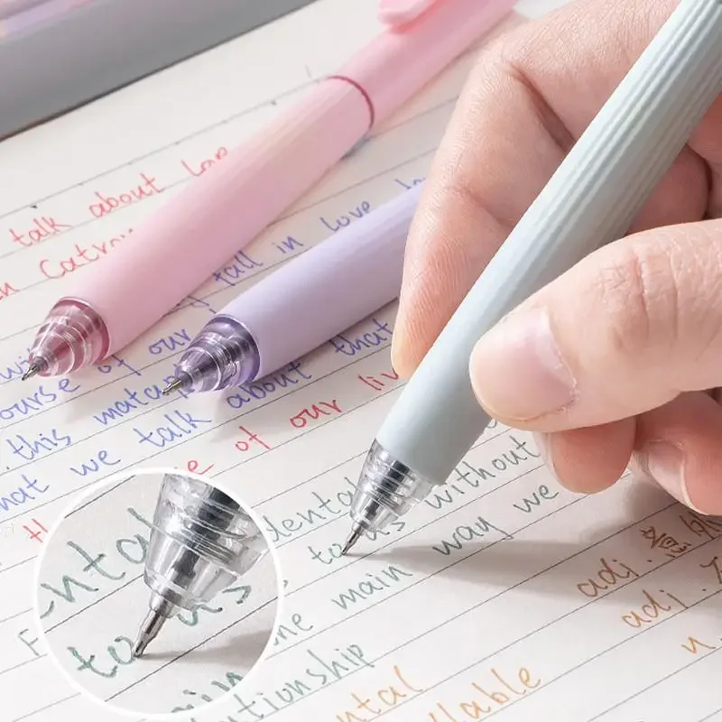5Pcs Creative Colorful Gel Pens Set 0.5mm Large Capacity Quick-drying Writing Pen Student DIY Handbook Decorative Ink Pen