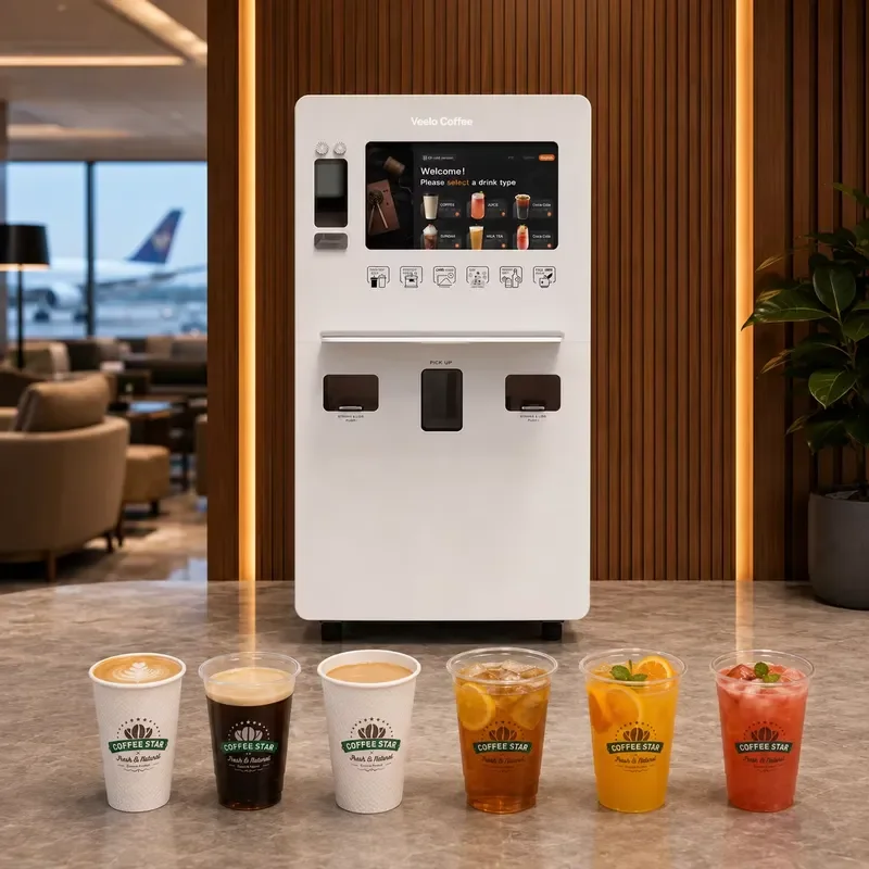 Professional Coffee Vending Machine for Ice Fresh Tea Juice and Milk Tea