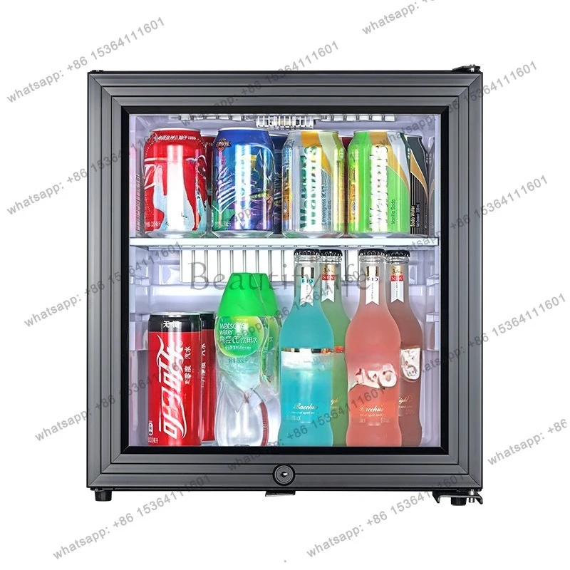 YJ DT-25BG Lockable Heat Pipe Mini Refrigerator Small Cooler For Hotel Guest Room Rental House Daily Storage