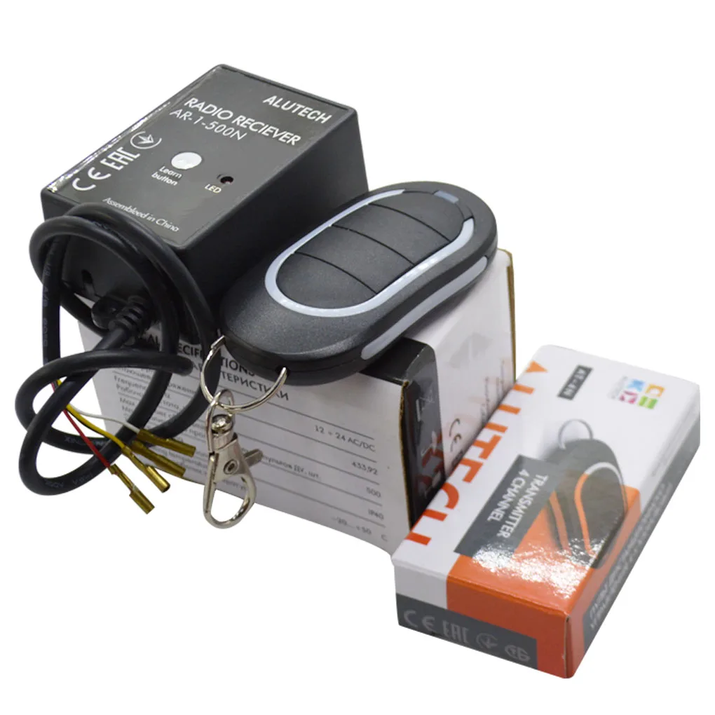 YIOU AT-4N，AR-1-500N Gate Automation Remote Control AT4N 433.92MHz Dynamic Code Barrier Keychain Garage Door Transmitter Command
