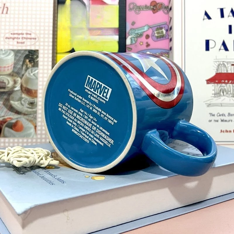

Marvel Captain America Ceramics Cups Drink Water Avengers Superheroes Office Breakfast Milk Coffee Mug Kids Children Water Cup