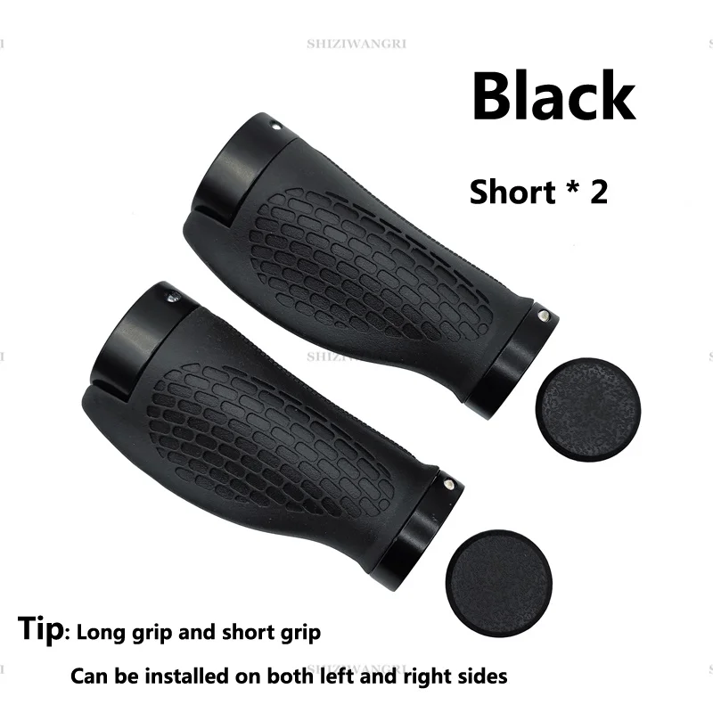 PE Rubber MTB Bike Grips Stuurhoes Rubber Zacht Antislip Fietsgreep Legering Lock Bar BMX Handvat Manchetten Fietsen Accessoires