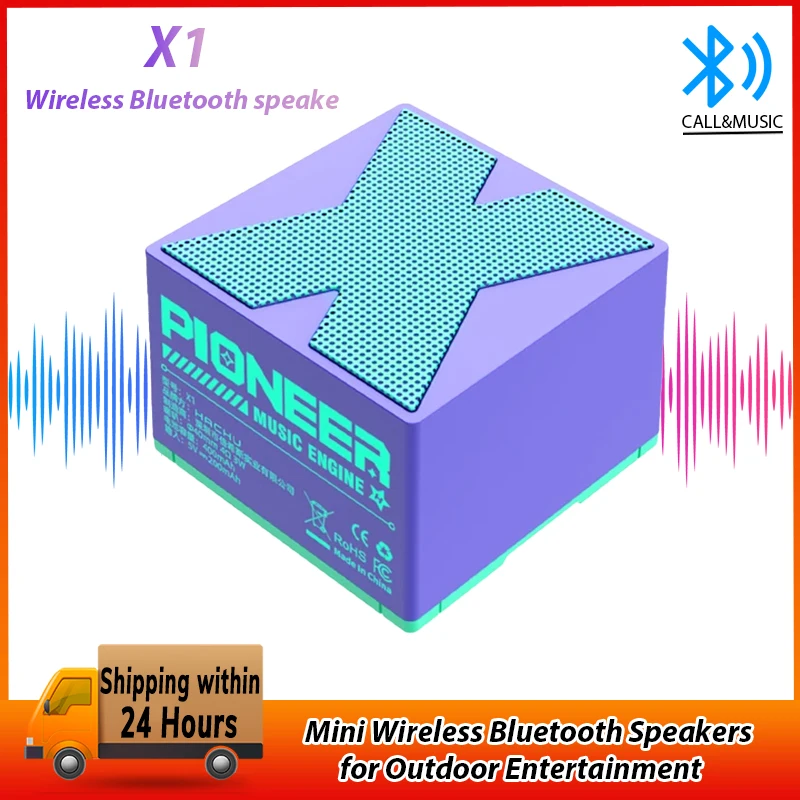 X1 Wireless Bluetooth Speakers Mini Audio Portable Speaker HIFI Outdoor Sound Box Player For Phone Tablet Laptop