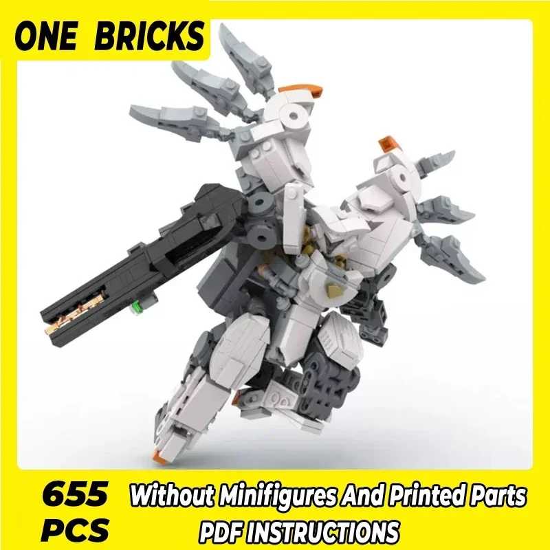 Moc Bouwstenen Militaire Wapens Model Winged Battle Mech Technologie Modulaire Blokken Geschenken Kerst Speelgoed DIY Sets Montage