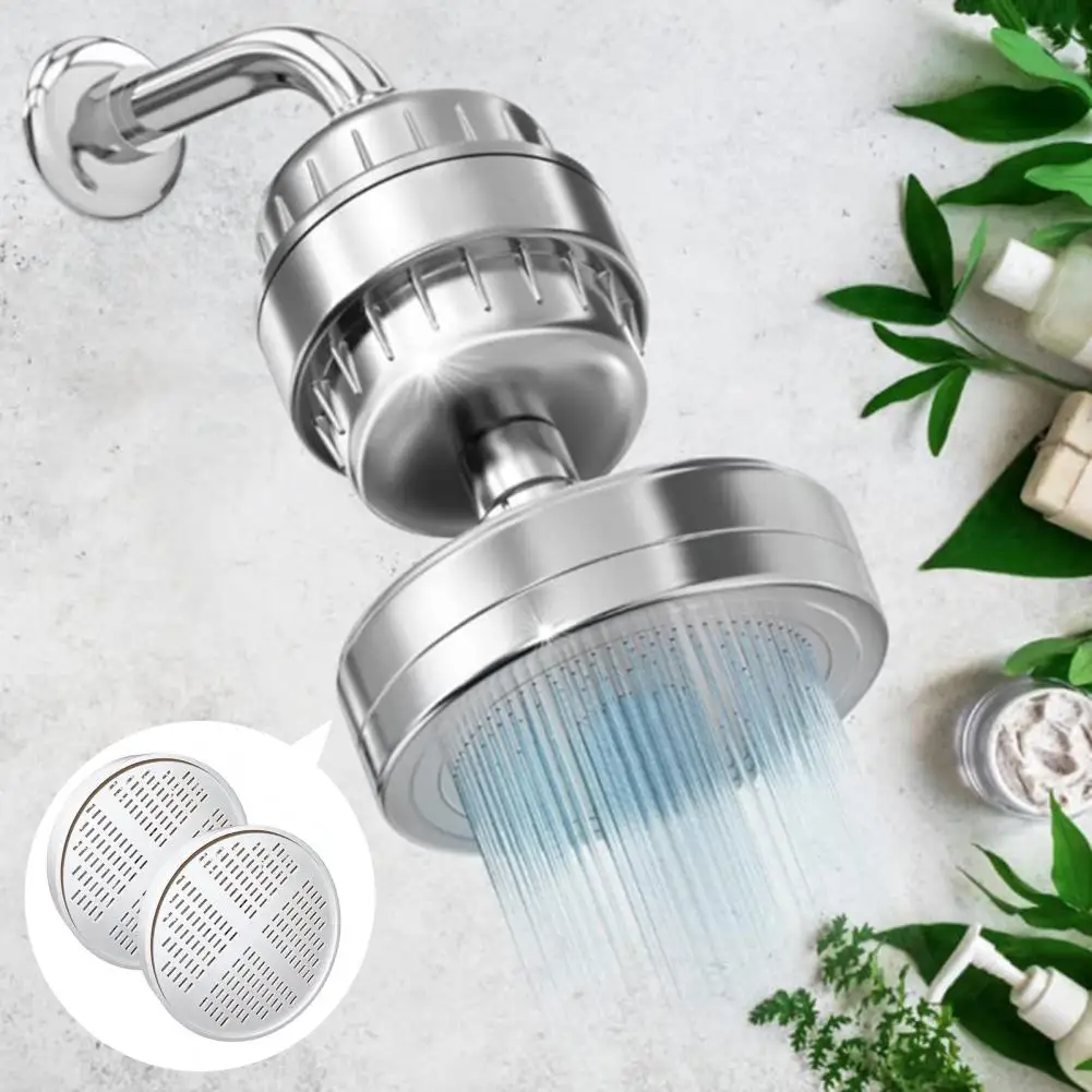 Shower Head Filter  Convenient Even Hole Water Purification  Bathroom Shower Head Filter Cartridge Bathing Accessories