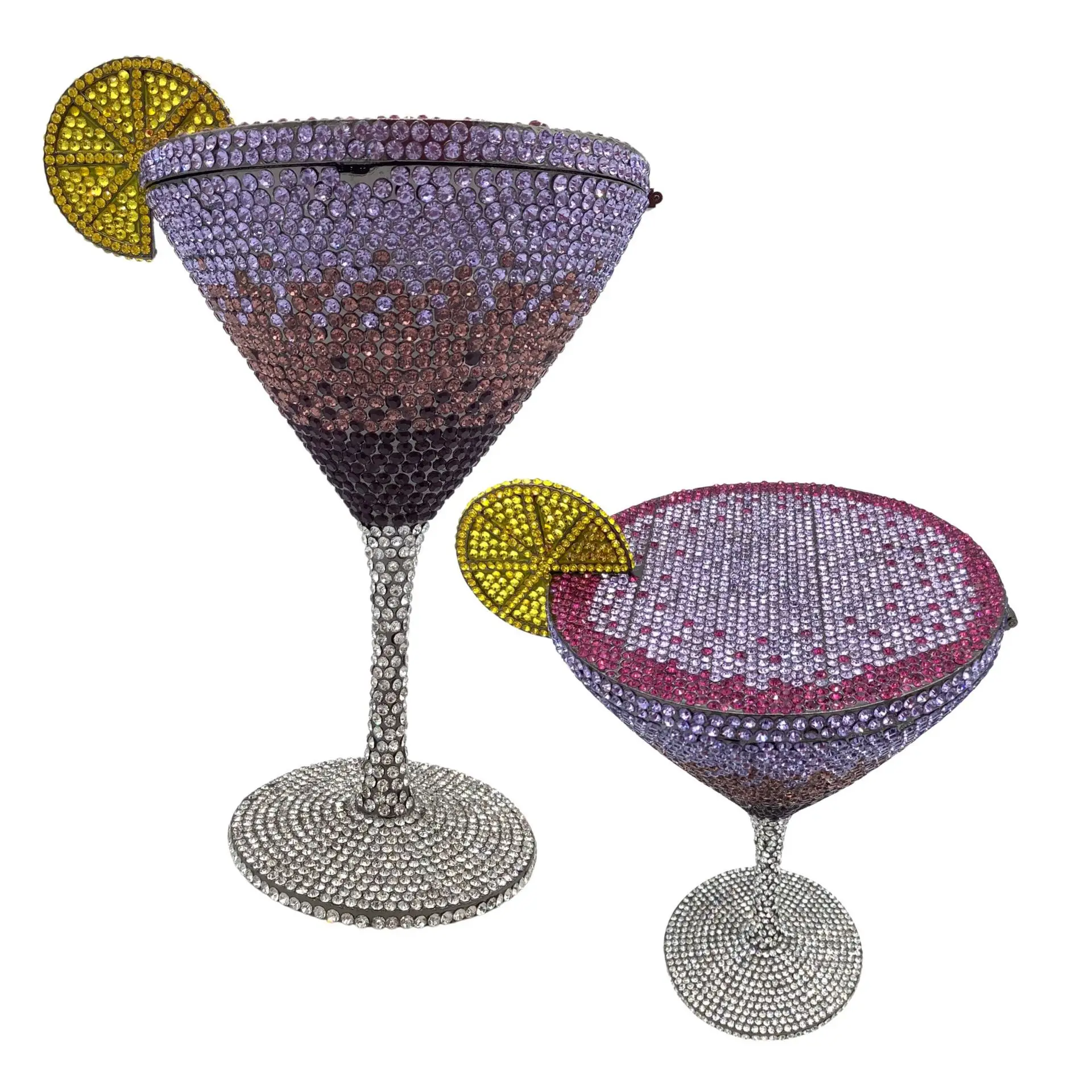 Jewels Martini Handtasche Diamant-Abendtaschen Kristall-Braut-Handtasche Dinner-Clutches Schmucktaschen Strass-Party-Clutch-Taschen – Detail 24