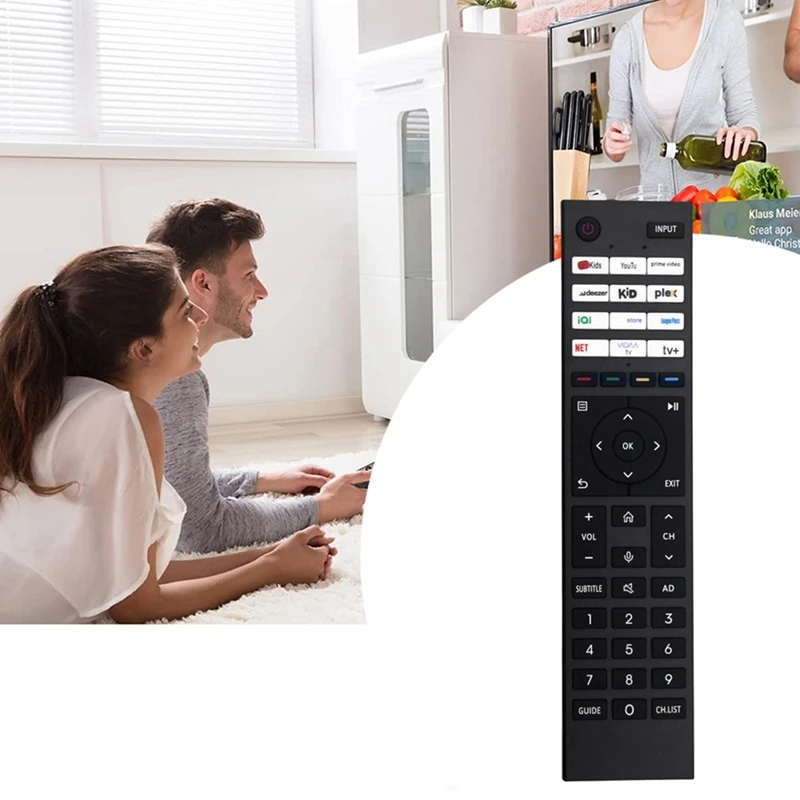 Vervang CT-95047 afstandsbediening voor Toshiba 4K Smart Android LED TV-afstandsbediening