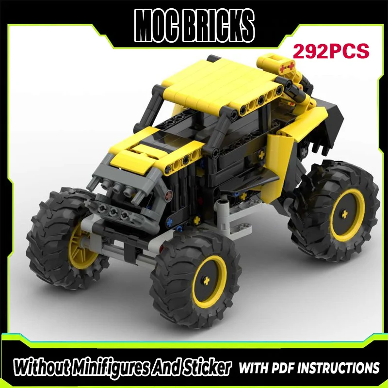 

Speed Racing Car Model MOC Building Bricks Off-Road Vehicle Modular Technology Gifts Holiday Assemble Children Toys Suit