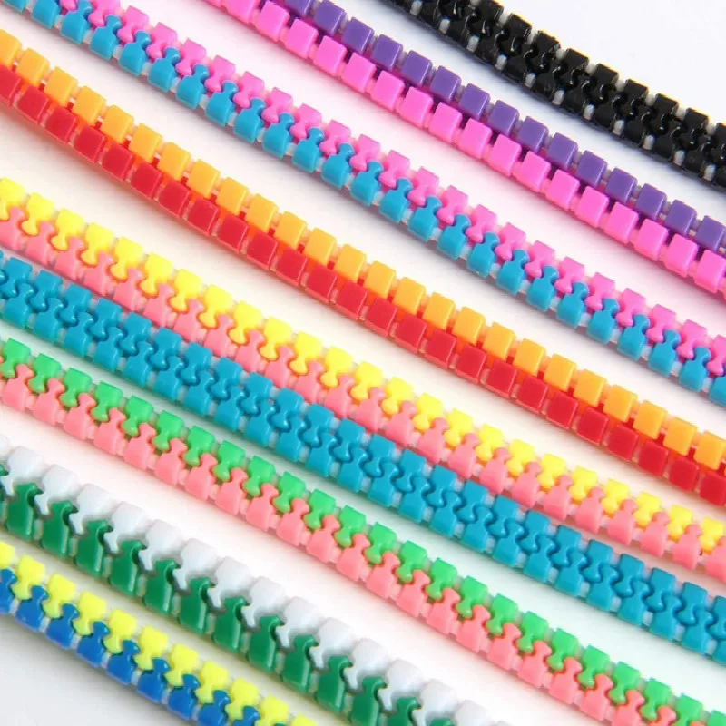 6 uds pulsera creativa con cremallera juguete para aliviar el estrés enfoque mata Fidget juguete para niños TDAH autismo juguetes sensoriales de mano