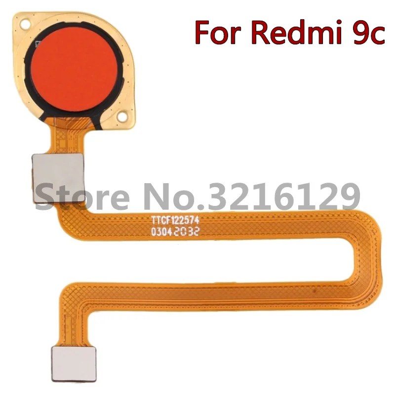 100% Original For Xiaomi Redmi 8 9 9c 10c Fingerprint Sensor Home Button Return Key Flex Cable Replacement