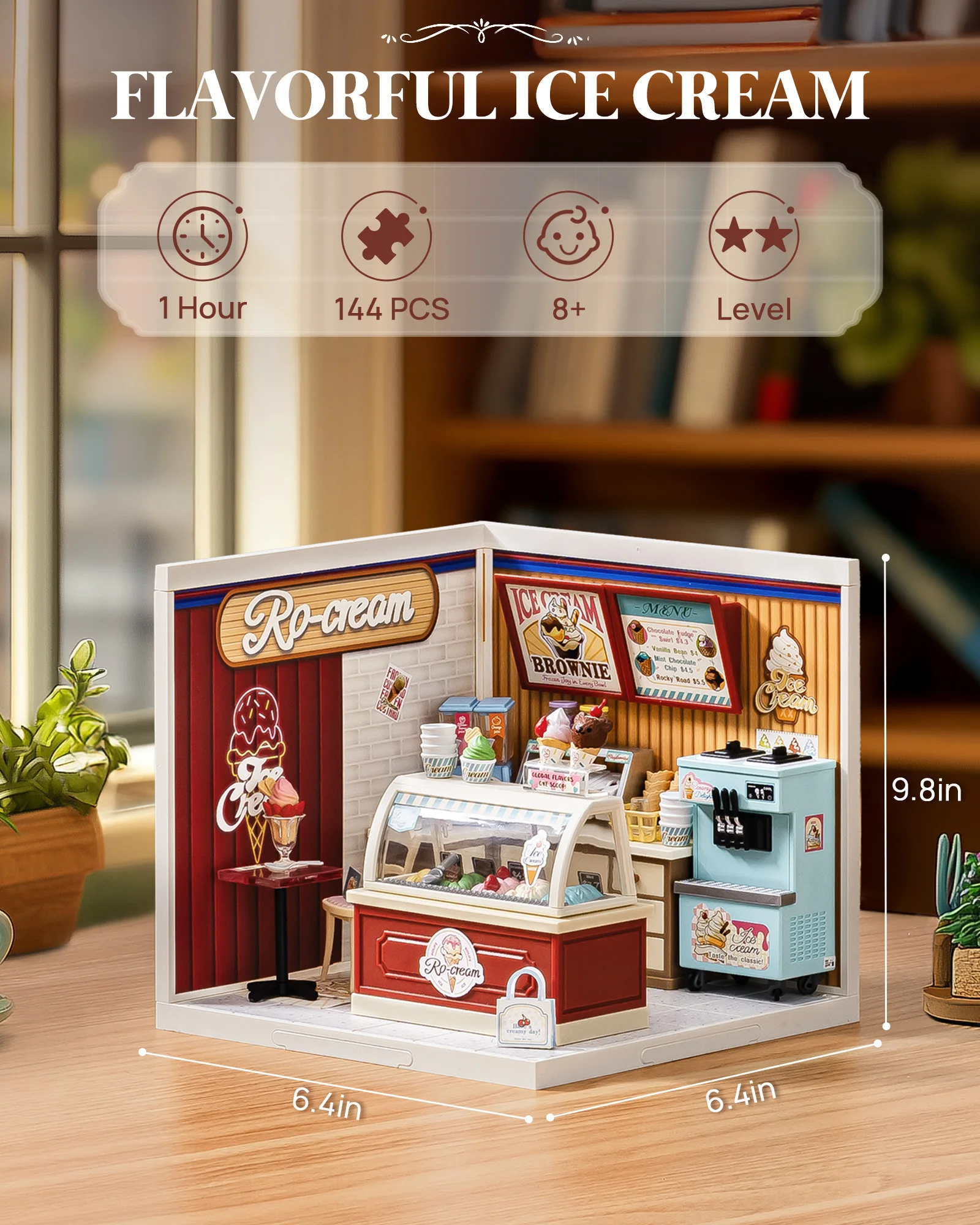 Rolife Super Creator DIY Miniatuurhuis Kit Poppenhuis Modelbouwset Verjaardag Creatieve Cadeaus voor Volwassenen Bloemenwinkel