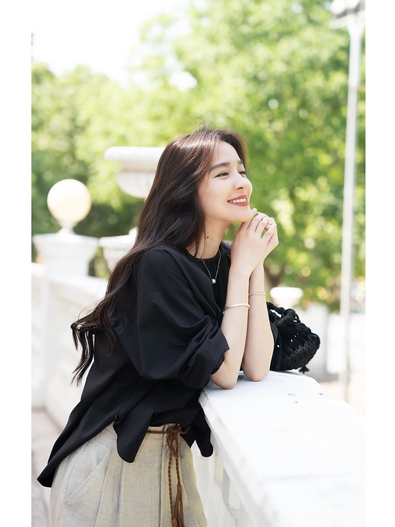 

French Sle Cotton Blend Long Sve round Ne Pullover irt Set Pure Cotton Youthful Design Elephant And Girfe Pattern