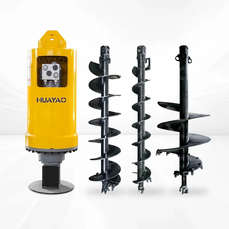Efficient Tree Planting Earth Auger with Tractor Post Hole Auger and Skid Steer Auger Attachment