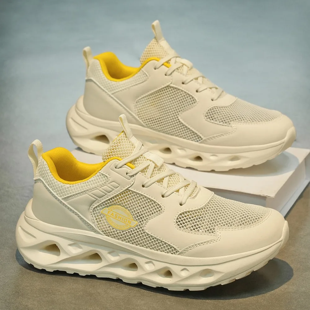 

2026 Unisex Sports Shoes Soft Sole Rebound Cushioning Spring Casual Tennis Shoes New Fashion Lace Up Comfortable Running Shoes