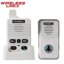 Draadloze spraakduplex intercom deurbel huis home audio 200M met oplaadbare batterij appartement kamer intercom fabriek kantoor