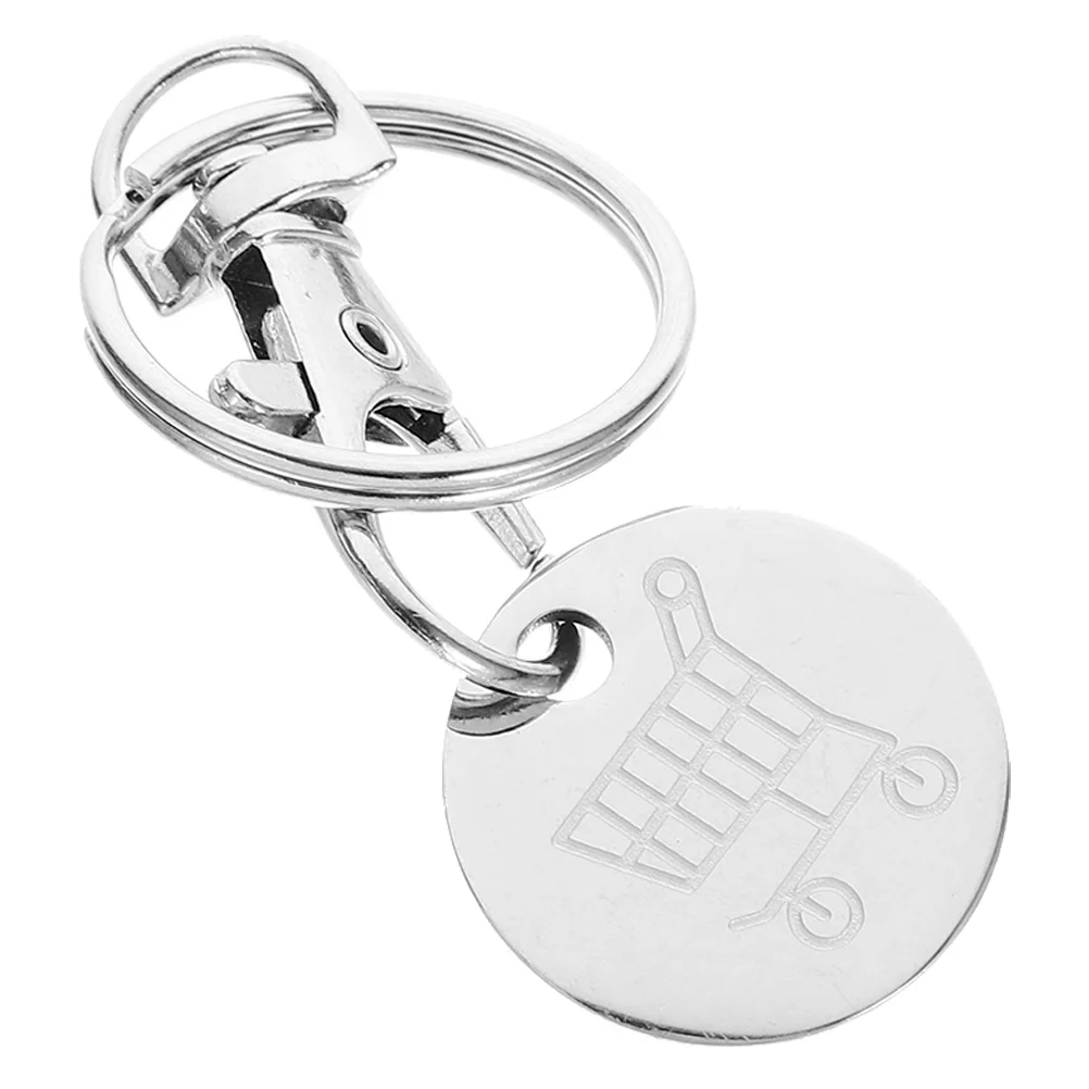Cart Token Shopping Trolley Quarter Keychain Keyring Remover Tokens Holder Supermarket