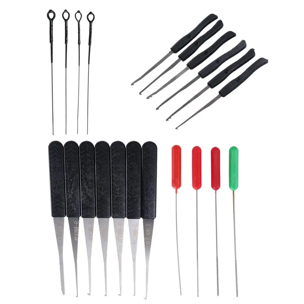 Profissional Chave Quebrada Visível Multifuncional Ferramenta de Mão, Chaveiro Suprimentos, Lock Pick Set, DIY Extractor, 1Set