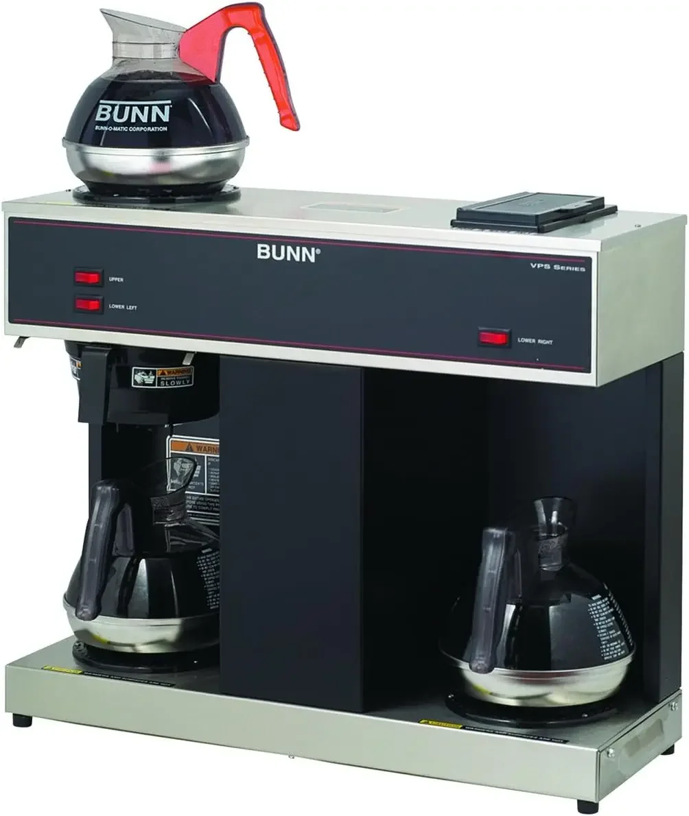 04275.0031 VPS 12-Cup Pourover Commercial Coffee Brewer, with 3 Warming Stations (120V/60/1PH)