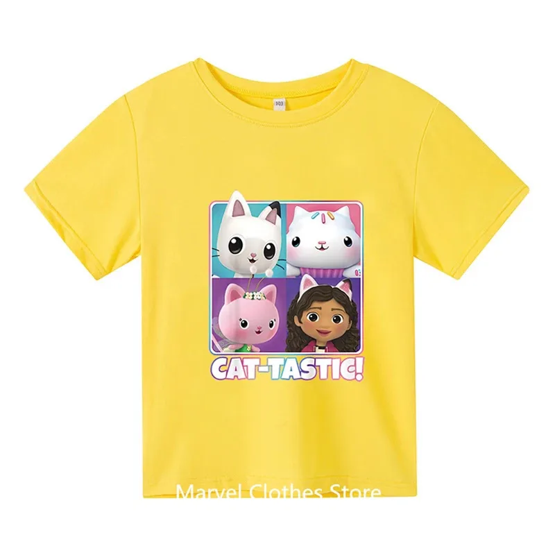 أنيمي غابي دمية التي شيرت الاطفال طباعة الشارع الشهير بنين بنات لطيف عادية موضة المتضخم تي شيرت الاطفال تيز القمم الملابس