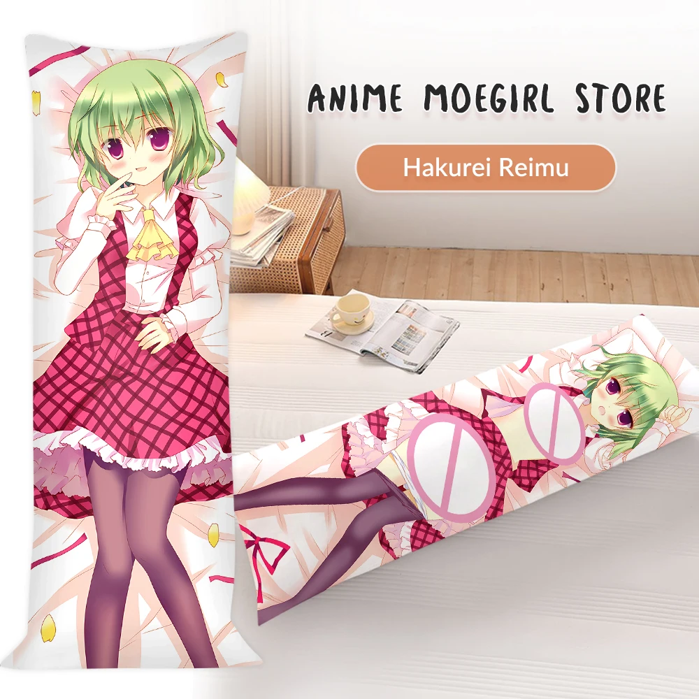 

Hakurei Reimu Dakimakura Anime Pillowcase Touhou Project Cartoon Double-Sided Printed Otaku Pillow Case Headboard Cushion Covers