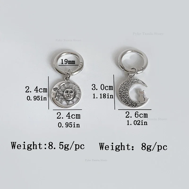 2pcs New Metal Hollow Cute Cat Moon Pendant Boots Shoes Buckles Decoration Removable Women Diy Jewelry Heel Shoes Accessories
