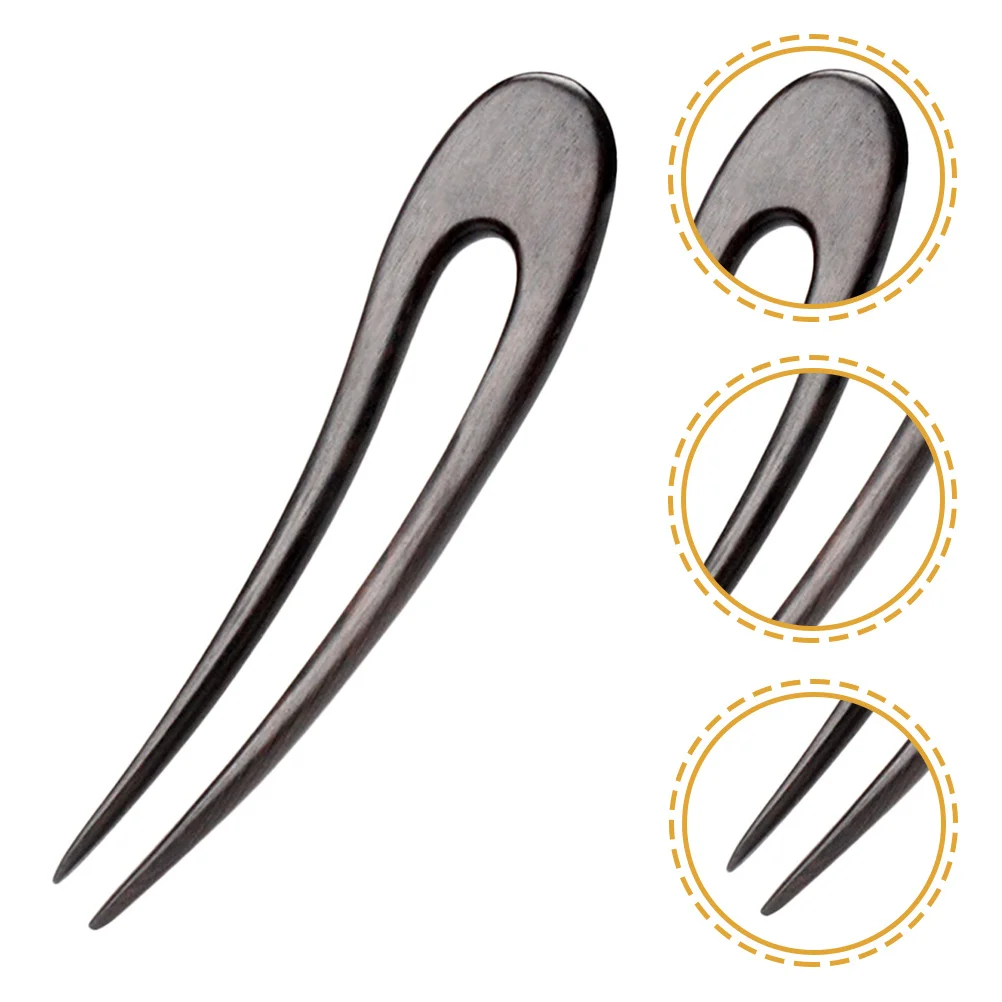 

U-Shaped Wooden Hair Fork Elegant Classical Hair Pin for Cosplay Decoration and Daily Wear U Shaped Hairpin U Shaped Barrettes