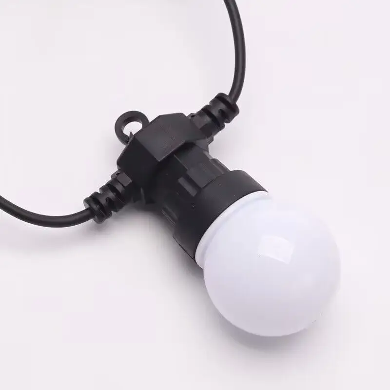 30 بكسل/سلسلة 5 سنتيمتر ثلاثية الأبعاد بكسل قابل للعنونة لمبة ميلكي غلوب DC12V/24 فولت IP68 RGB RGBW كامل اللون RGB/RGBW/RGBCCT 3 الأساسية سلك أسود