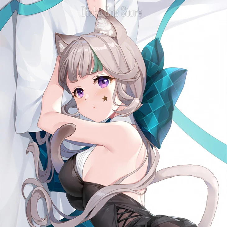 ปลอกหมอนลายการ์ตูนญี่ปุ่น Genshin impact lynette dakimakura Hing ปลอกหมอนโอตาคุของขวัญปลอกหมอน bmzp