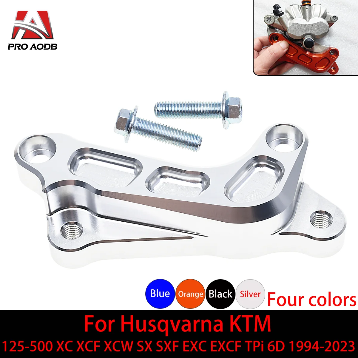 

Disc Brake Mounting Bracket, Motorcycle 320mm Brake Adapter Front Caliper For KTM Husqvarna Husaberg 125-570 TE FE FX 2009-2014