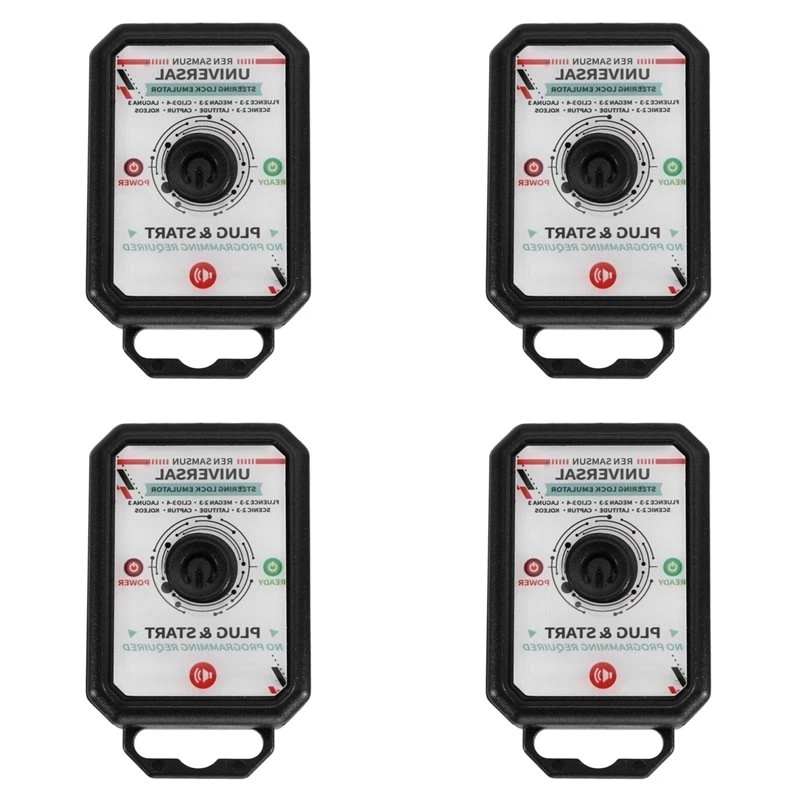 4X Car Steering Lock Simulator ESL ELV Emulator Plug And Start With Lock Sound For Renault REN Clio Megane Fluence-L94A