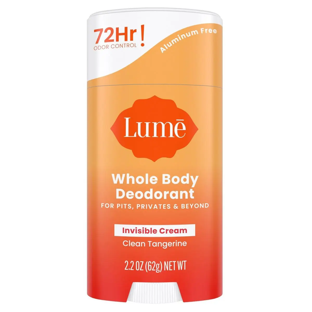 

Whole Body Women's Aluminum Free Invisible Cream Stick Deodorant - Clean Tangerine Scent - Trial Size - 2.2oz