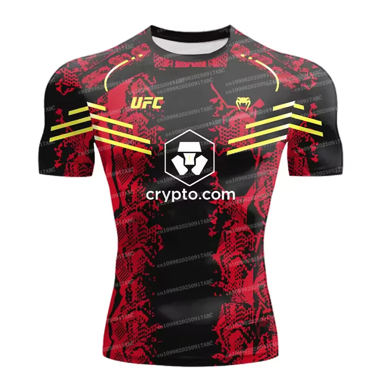 

Летняя мужская футболка UFC, детская футболка для бокса, футболка для соревнований по единоборствам, повседневная дышащая модная быстросохнущая женская футболка с коротким рукавом