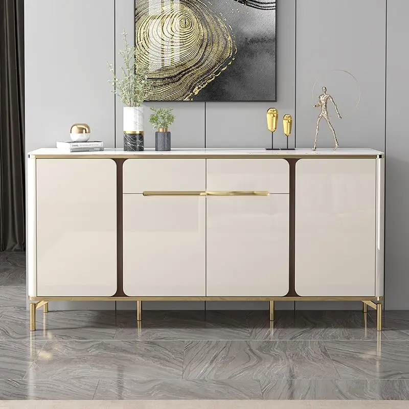 

Light luxury dining side cabinet Household kitchenCupboard storage sideboard Living room wine cabinet Tea Wall