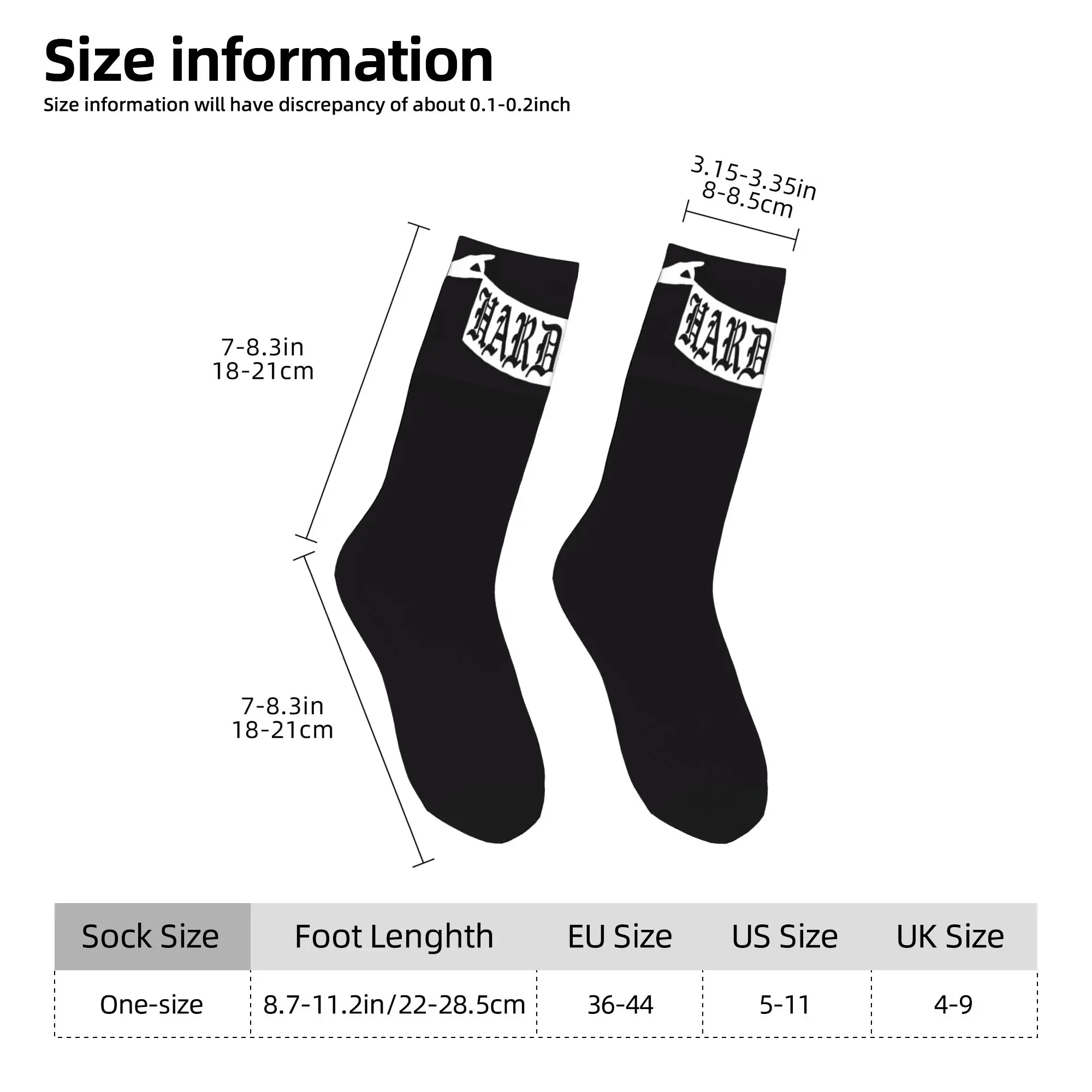 مخصص Kawaii طباعة H-Hardcores فاسق الجوارب للنساء الرجال بسط الصيف الخريف الشتاء المعادن الموسيقى نمط طاقم الجوارب