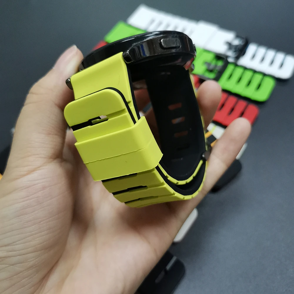 22 مللي متر سيليكون حزام لهواوي ساعة GT5 GT6 برو استبدال معصمه لهواوي ساعة 5/4/3 برو GT 6 4 3 2 46 مللي متر الرياضة سوار