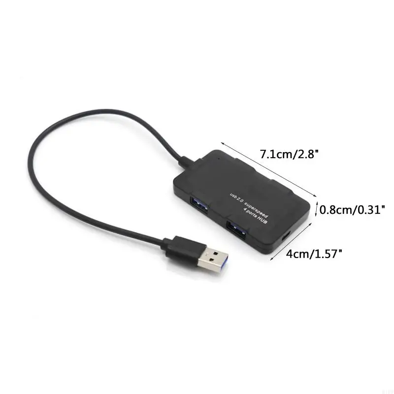 E1PF High Quality High Speed USB ​​Hub Adapter USB Splitter USB 2.0 Expansion 4 Port