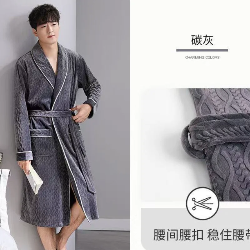 

Man Winter Clothing Pajamas Y2K Men Clothing Flannel Autumn Sportswear Youth Casual Wear Bath Clothes 2Pcs/set Homewear Thicken