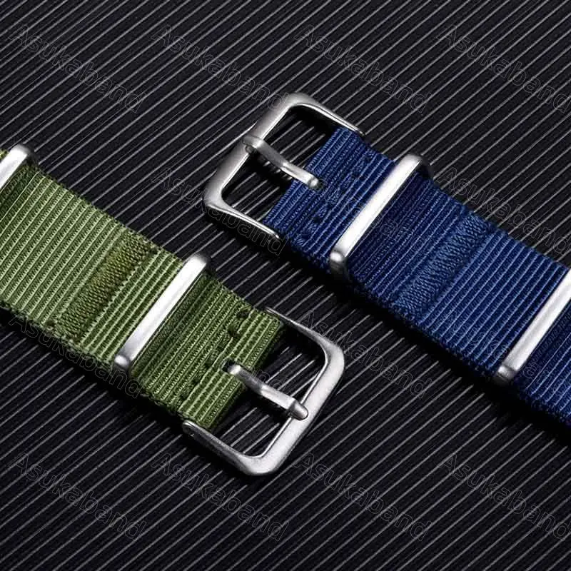 Tali jam tangan nilon baru 20mm tali jam Loop Satu buah untuk Samsung Galaxy untuk Huawei untuk Amazfit untuk Rolex gelang sabuk tangan