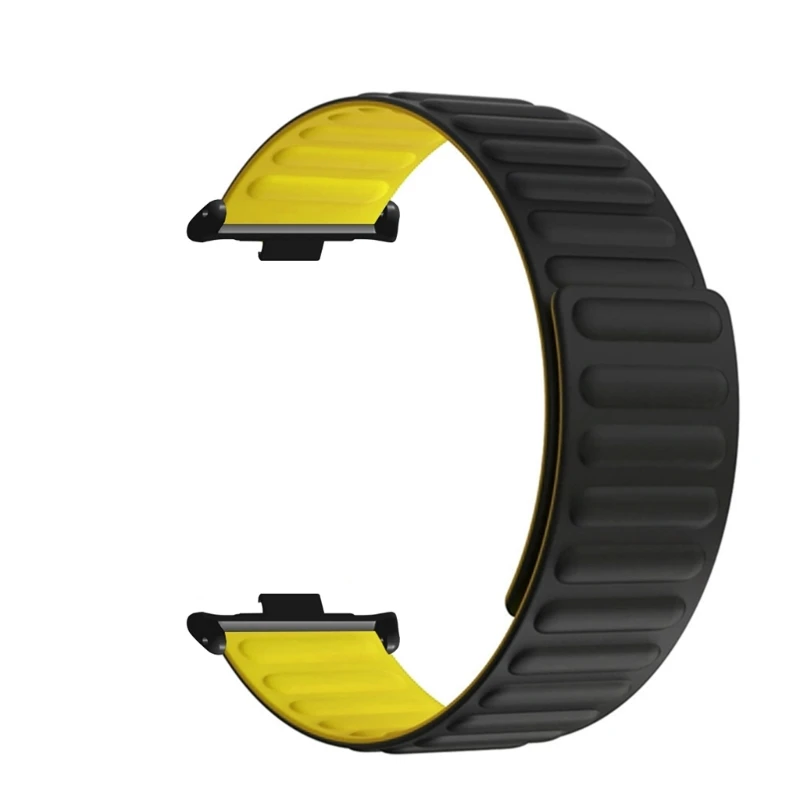 สายนาฬิกาข้อมือวงสายรัดข้อมือแม่เหล็กสร้อยข้อมือแบบนุ่มสำหรับ MiBand 8 smartwatch