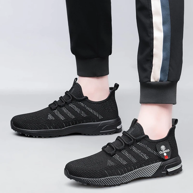 CLOHOO-en's Lightweight Knit Joggers - Breathable Road Running Shoes & Comfortable Daily Walking Sneakers.
