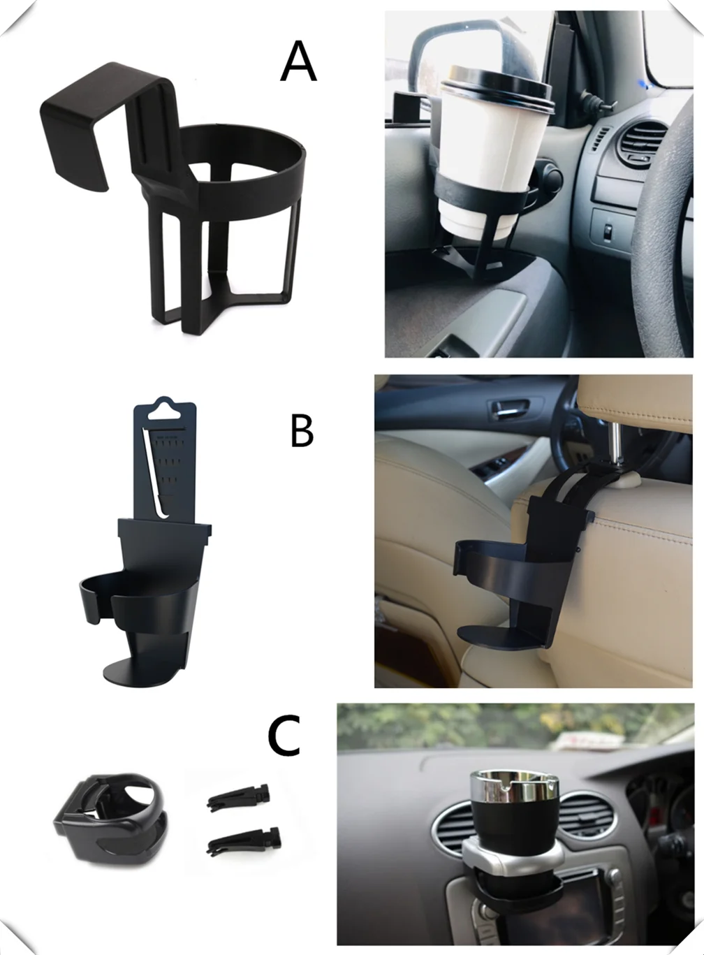 Car multi-function drink stand kettle cup holder coffee for Kia Provo K9 Cross Carens CUB Trackster Ray K2 Naimo