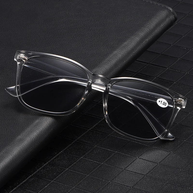 

Cross-Border Foreign Trade High-Definition Gray Film Sun Reading Glasses Summer Barrier Uv Glasses Classic Rice Nail Reading Glasses