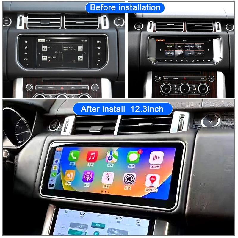 For Range Rover Executive L405 2013-2017 Car Radio Multimedia Video Player 12.3inch Android 14 GPS Navigation Stereo 4G WIFI DSP