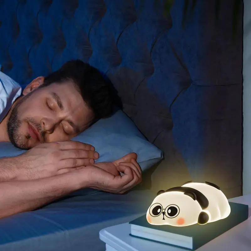 Panda Night Light LED Panda บรรยากาศโคมไฟ USB ชาร์จห้องนอน Night Light Ambient Night Light สําหรับห้องเด็กเดสก์ท็อปเคาน์เตอร์