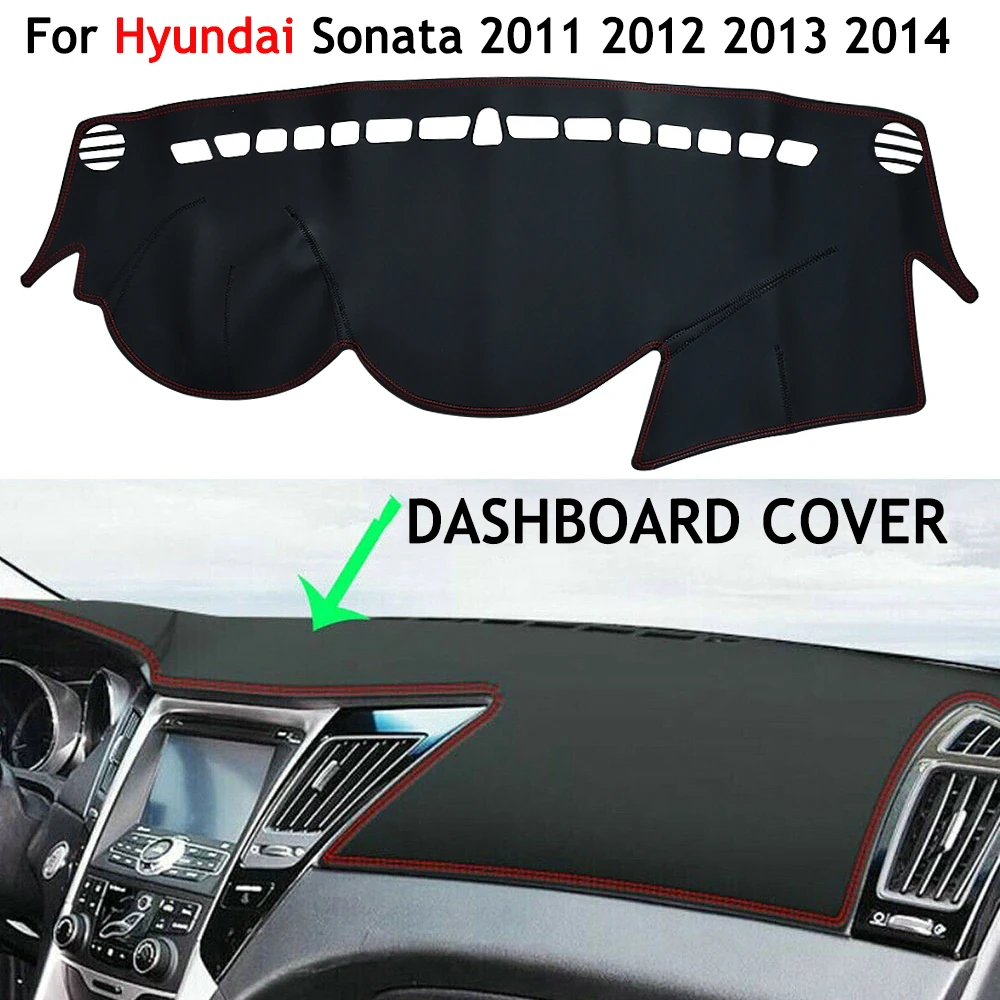 For Hyundai Sonata 2011 2012 2013 2014 Car Dashboard Cover Mat Dash Board Sun Shade Anti-UV Pad Sun-proof Accessories